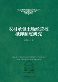 农村承包土地经营权抵押制度研究