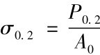 σ0.2=P0.2A0