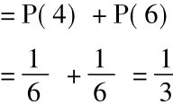 =P(4) +P(6)=16+16=13