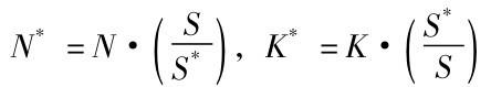 N*=N·SS( )*，K*=K·(S*)S