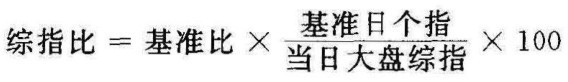 综指比＝基准比×基准日个指当日大盘综指×100