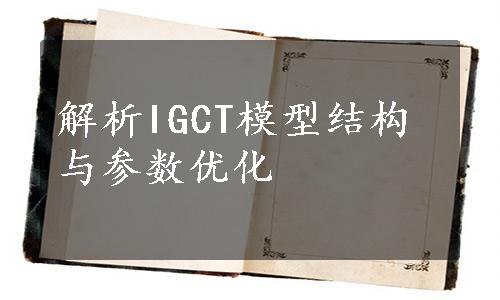 解析IGCT模型结构与参数优化