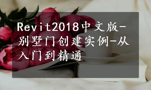 Revit2018中文版-别墅门创建实例-从入门到精通