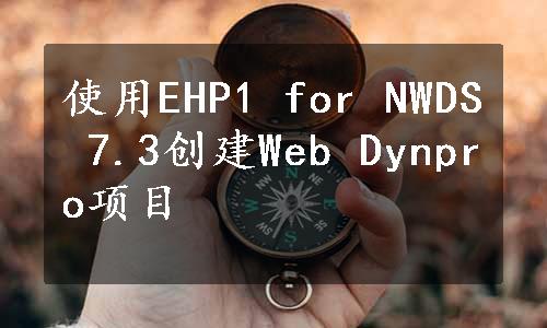 使用EHP1 for NWDS 7.3创建Web Dynpro项目