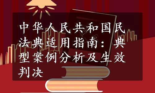 中华人民共和国民法典适用指南：典型案例分析及生效判决
